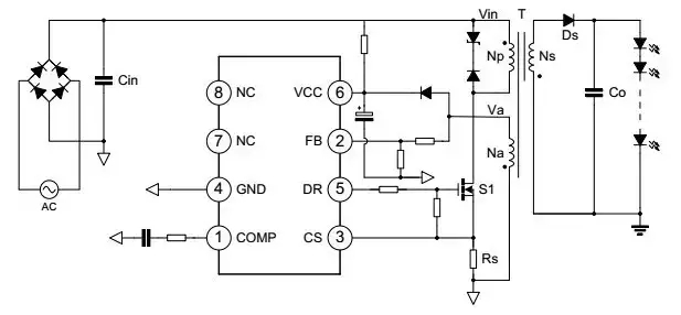 <a href='http://royalspace.cn' class='text_a'>LED恒流驅(qū)動電源</a>電路